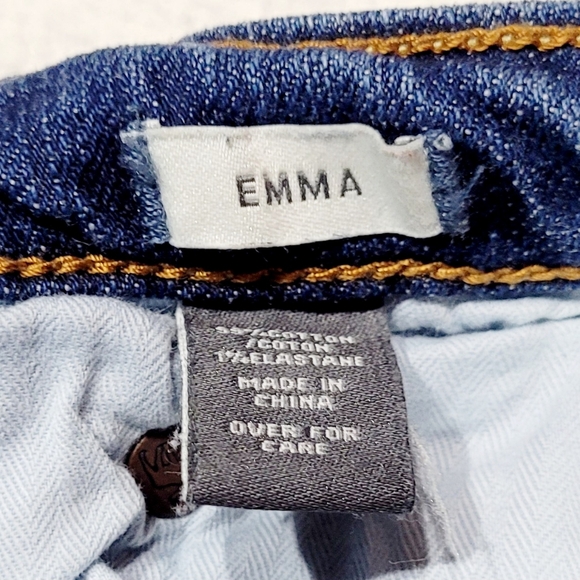 Abercrombie and Fitch Emma Curvy Flare Blue Denim Women's Jeans size 12R - Picture 3 of 6